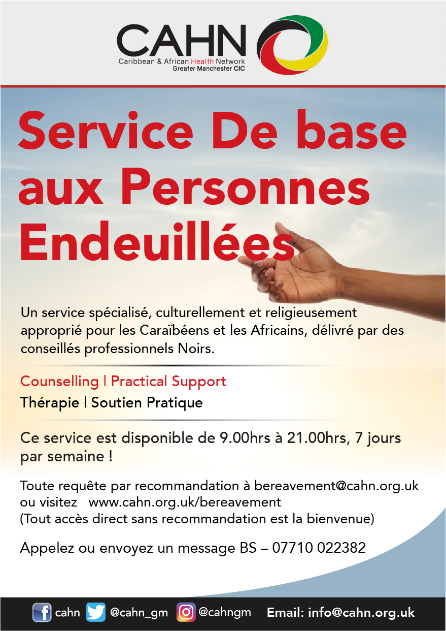 CAHN-Bereavement-Service-French-flyer